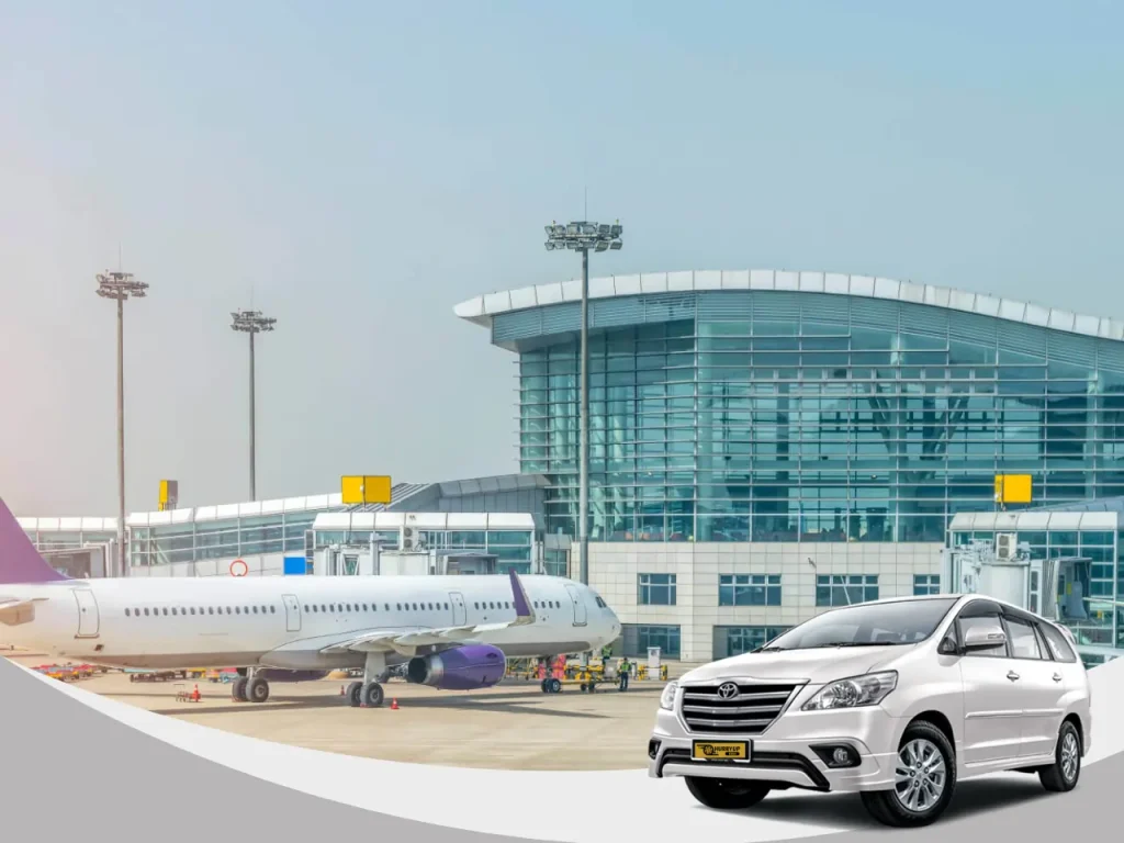 Airport Taxi Nagpur by Vikki Tours and Travels offering reliable airport pickup and drop services with clean cars, professional drivers, and 24/7 booking.